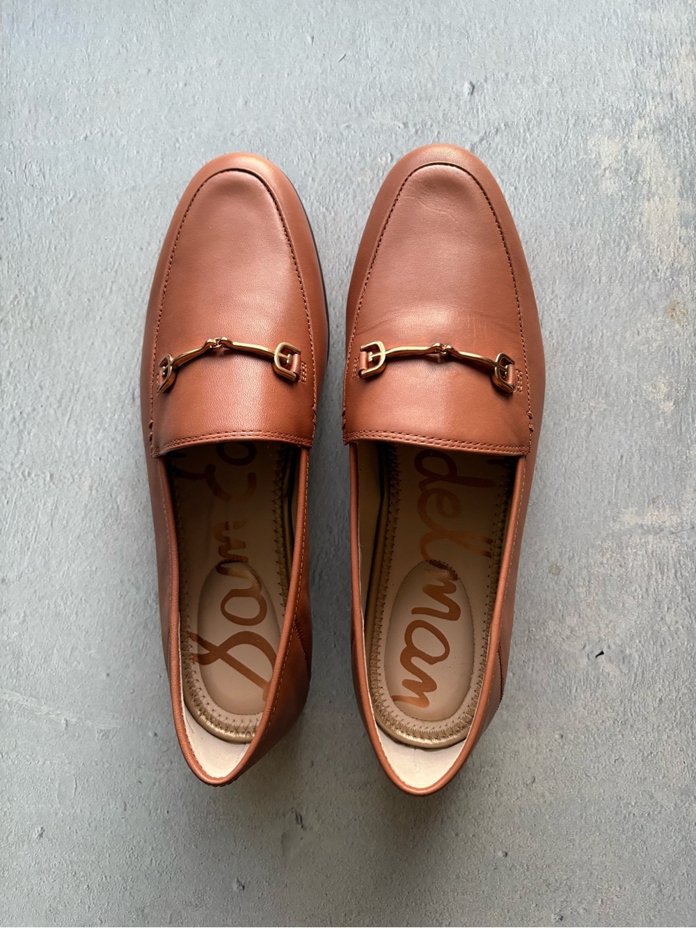 Sam Edelman Women’s Tan Leather Loafers, Size 8.5
